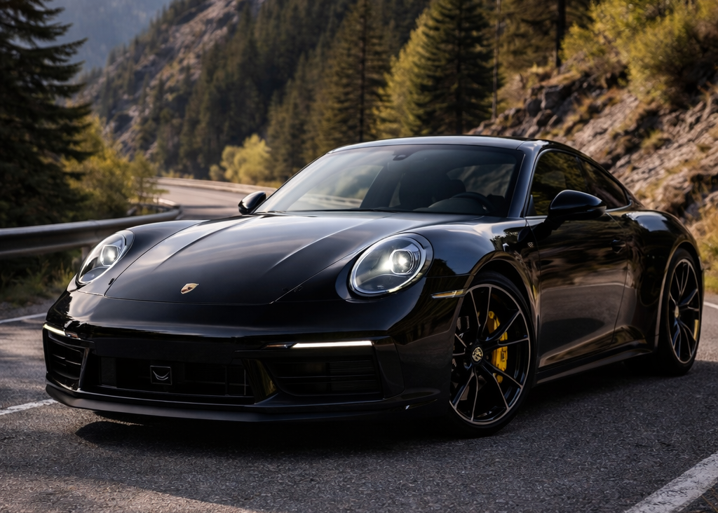 Porsche negro deportivo
